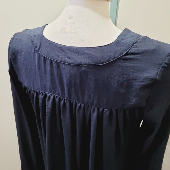 Black long sleeves blouse vneck - Picture 5 of 8
